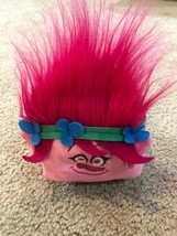 Trolls Dreamworks Small Round POPPY Plush Stuffed Animal Toy Squishy Pink Hair - £5.42 GBP