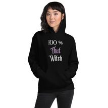 100 Percent That Witch Funny Halloween Unisex Hoodie Black - £29.65 GBP+