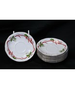 Favolina Poland Christmas Saucers 5-3/4&quot; Lot of 8 - $269.39 MXN