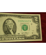 2003 $2 "Jefferson" Dollar Bill - $8.99