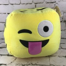 Iscream Emoji Plush Jumbo Cube Different Faces Stuffed Bedroom Decor Pil... - $29.69