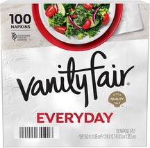Vanity Fair Everyday Paper Napkins, 100 Count, Soft and Smooth for Every... - $5.94