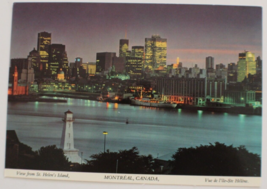 View From Saint Helens Island Montreal Canada Vintage Postcard - £4.63 GBP