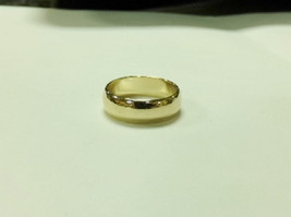 14K Yellow Gold Wedding Band Men&#39;s Sz 6.75 Ladie&#39;s Ring 6mm 4.6g Vintage... - £195.77 GBP