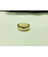 14K Yellow Gold Wedding Band Men&#39;s Sz 6.75 Ladie&#39;s Ring 6mm 4.6g Vintage... - £199.58 GBP