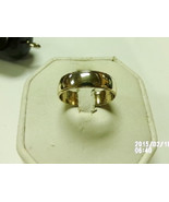 Vintage 10k Yellow Gold Wedding Band Men&#39;s Sz 10.75 Anniversary Ring 6mm... - £127.72 GBP