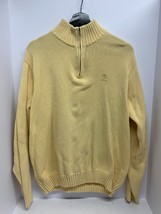 Izod Sweater Mens Large Quarter Zip Knit Long Sleeve Preppy - $17.82