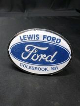 Vintage Lewis Ford Colebrook NH Truck Oval Trailer Tow Hitch Cover Adver... - $19.42