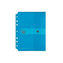 Herlitz A5 Filing Paper Document Folder - Transparent Blue (Pack of 6)  - $18.00