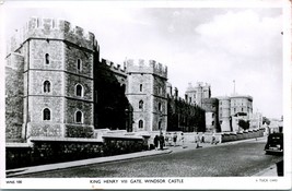 Vtg Cartolina 1930s Tuck&#39;s RPPC King Enrico VIII Gate Windsor Castle - Non Usato - £4.02 GBP