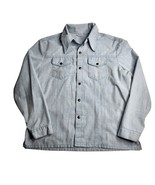 Vintage Montgomery Ward Work Shirt Jacket Snap Button Blue Denim Size XL - $170.56 CAD