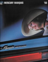 1986 Mercury MARQUIS sales brochure catalog US 86 Brougham - $133.25 MXN