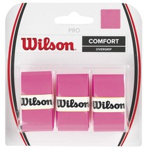 Wilson - WRZ4014PK - Tennis Racquet Pro Over Grip - Pink - Pack of 3 - £11.69 GBP
