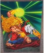 Dragon Ball Z Broly vs Superman Glossy Print 11 x 17 In Hard Plastic Sleeve - £19.65 GBP