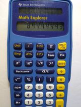 Texas Instruments Math Explorer Scientific Fraction Vintage Blue Calculator - $22.49