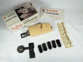 Singer Buttonholer With 5 Plastic Templates - $16.63