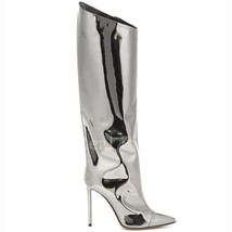 Nightclub Ladies Demonia Boots Candy Color Mirror Leather Women Knee High Boots  - £100.22 GBP