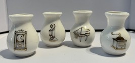 Enesco Miniature Vases Ceramic Art Pottery Piano Telephone Clock Grinder... - £14.81 GBP