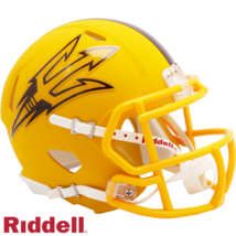*Sale* Arizona State Sun Devils Gold Speed Mini Ncaa Football Helmet Riddell! - £24.86 GBP