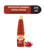 Sambal Indofood Extra Hot Chili Sauce Extra Pedas Premium Seasoning 275 ml - $646.23 MXN