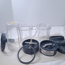 Nutribullet Magic Bullet Blender Nb-101S blade handle  cups lids rings s... - $30.00