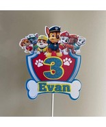 Paw Patrol Blue Any Name/Age Cake Topper | Theme Cake Topper | Customize... - £11.80 GBP