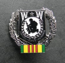 WOUNDED WARRIOR VIETNAM VETERAN RIBBON WREATH LAPEL PIN BADGE 1.2 INCH - $6.47