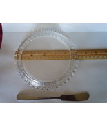 VINTAGE IMPERIAL CANDLEWICK ONEIDA ROUND GLASS BUTTER DISH - $9.99