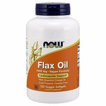 NOW Supplements, Flax Oil 1000 mg with Essential Omega-3s, Cold Pressed, Hexa... - £15.14 GBP