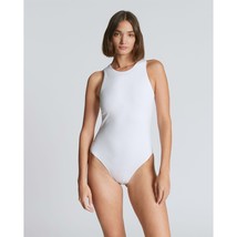 Everlane Womens The Cutaway Tank Bodysuit Bikini White XL - £19.01 GBP