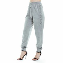 Romeo &amp; Juliet Couture Lace Up Sweatpant in Heather Grey S, M, L NEW W TAG - £58.77 GBP