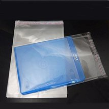 Bluemoona 100 PCS - DVD OPP Plastic Bag Wrap plastic Sleeves Resealable ... - £7.06 GBP