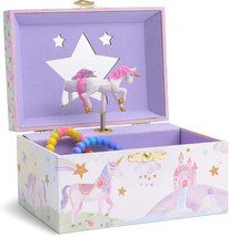 Jewelkeeper Girl&#39;S Musical Jewelry Storage Box With Spinning Unicorn, Glitter - $44.96