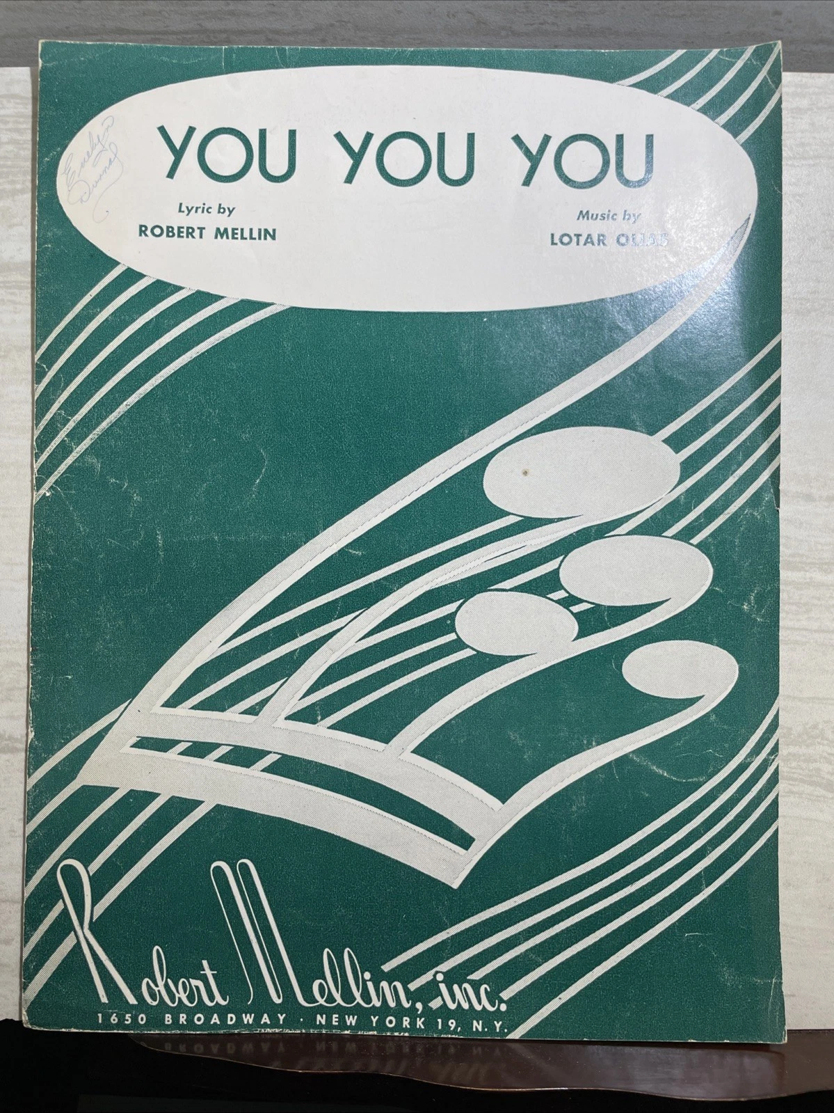 You You You (sheet music) - $8.20 CAD