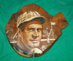 1981 Signed Folk Art Baseball Legend Monsey Mickey Mantle Spavinaw Ok Ny Yankees - £138.07 GBP