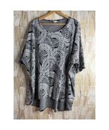 LuLaRoe Women&#39;s 3XL Black White Abstract Print Kimono Sleeve Oversized T... - $275.48 MXN
