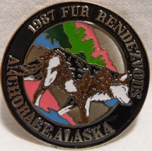 1987 Anchorage Fur Rondy Rendezvous Collector Pin/Wolf-Mint Condition - £19.59 GBP