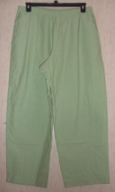 EXCELLENT alfred dunner WOMAN SPRING GREEN PULL ON PANT  SIZE 20W - £19.97 GBP