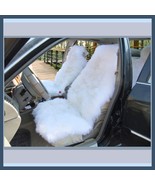  Smooth White Natural Sheepskin Wool Fur Seat Cover Protectors Factory S... - $337.93 CAD