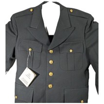 The Army Uniform Green Blazer Mens 41R Soldier Distinction Jacket Gold Buttons - $59.37