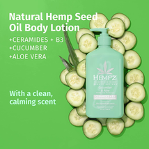 Hempz Cucumber & Aloe Ceramides + B3 Herbal Body Moisturizer, 17 Oz. image 3