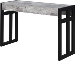 Monterey Console Table, Faux Birch/Black Frame, By Convenience Concepts. - £92.72 GBP