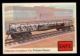 1955 Rails & Sails TOPPS Trading Card #15 Chlorine Container Car Private Owner - $8.84