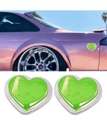 2PCS Green Heart Shaped Side Marker / Accessory / LED Light / Turn Signal - £27.53 GBP