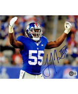 J.T. Thomas New York Giants Autographed 8x10 Photo Beckett Holo - £29.98 GBP