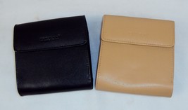 Buxton Leather Ladies&#39; Minimizer Wallet &amp; Coin Purse~ Choice of Black or Tan - £10.35 GBP