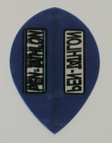 1 set (3 flights) Pentathlon Pear Blue dart flights - $2.70