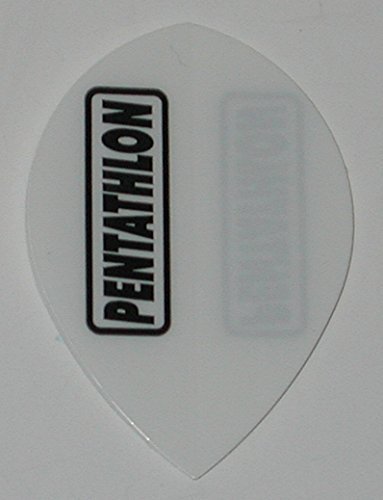 1 set (3 flights) Pentathlon Pear White dart flights - $2.70