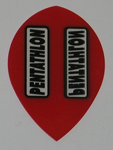 1 set (3 flights) Pentathlon Pear Red dart flights - $2.70