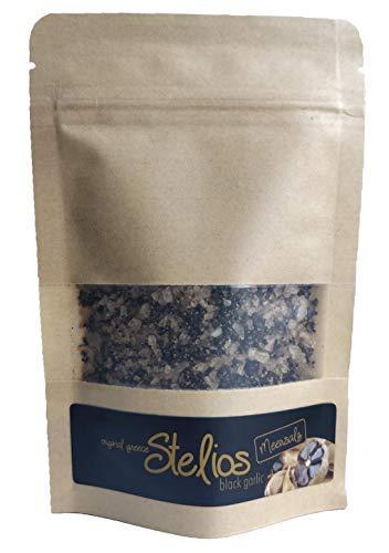 Iconsgr Organic Black Garlic Sea Salt Aged Full 90 Days, Vegan, GMO Free, Gluten